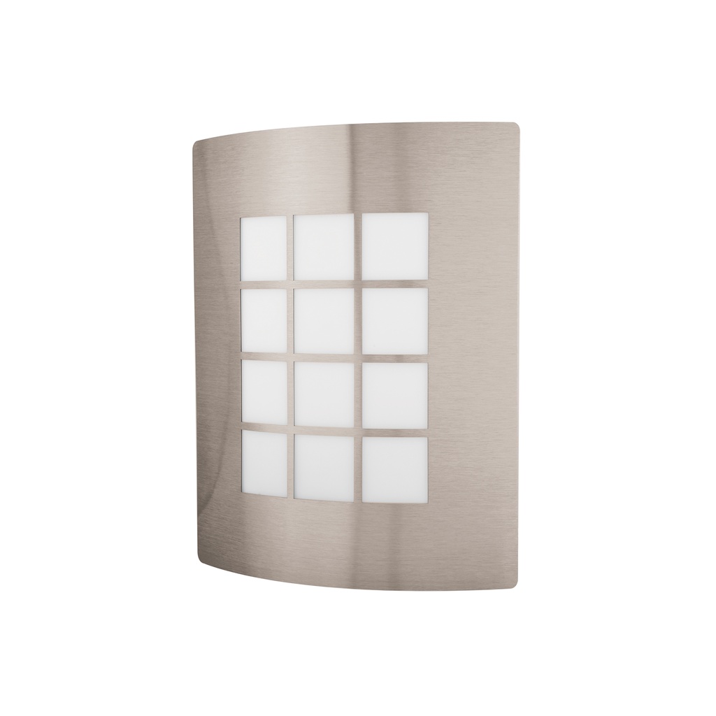 [T47390] Arbotante decorativo cuerpo acero inox, lámpara no incluida