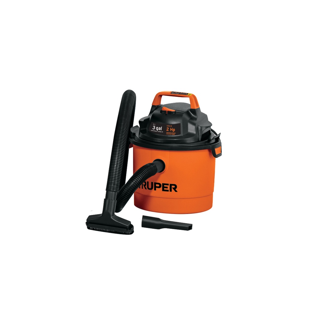 [T12091] Aspiradora de sólidos y líquidos de 3 gal, plástica, Truper