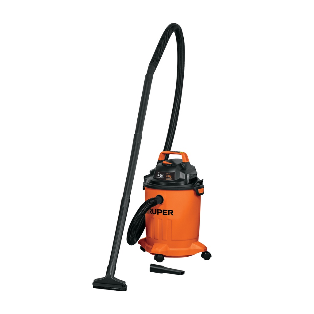 [T101508] Aspiradora de sólidos y líquidos de 4 gal, plástica, Truper