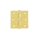 Bisagra cuadrada 3', acero latonado, plana, Hermex Basic