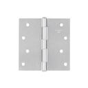 Bisagra cuadrada 4', acero cromo mate, plana, Hermex Basic
