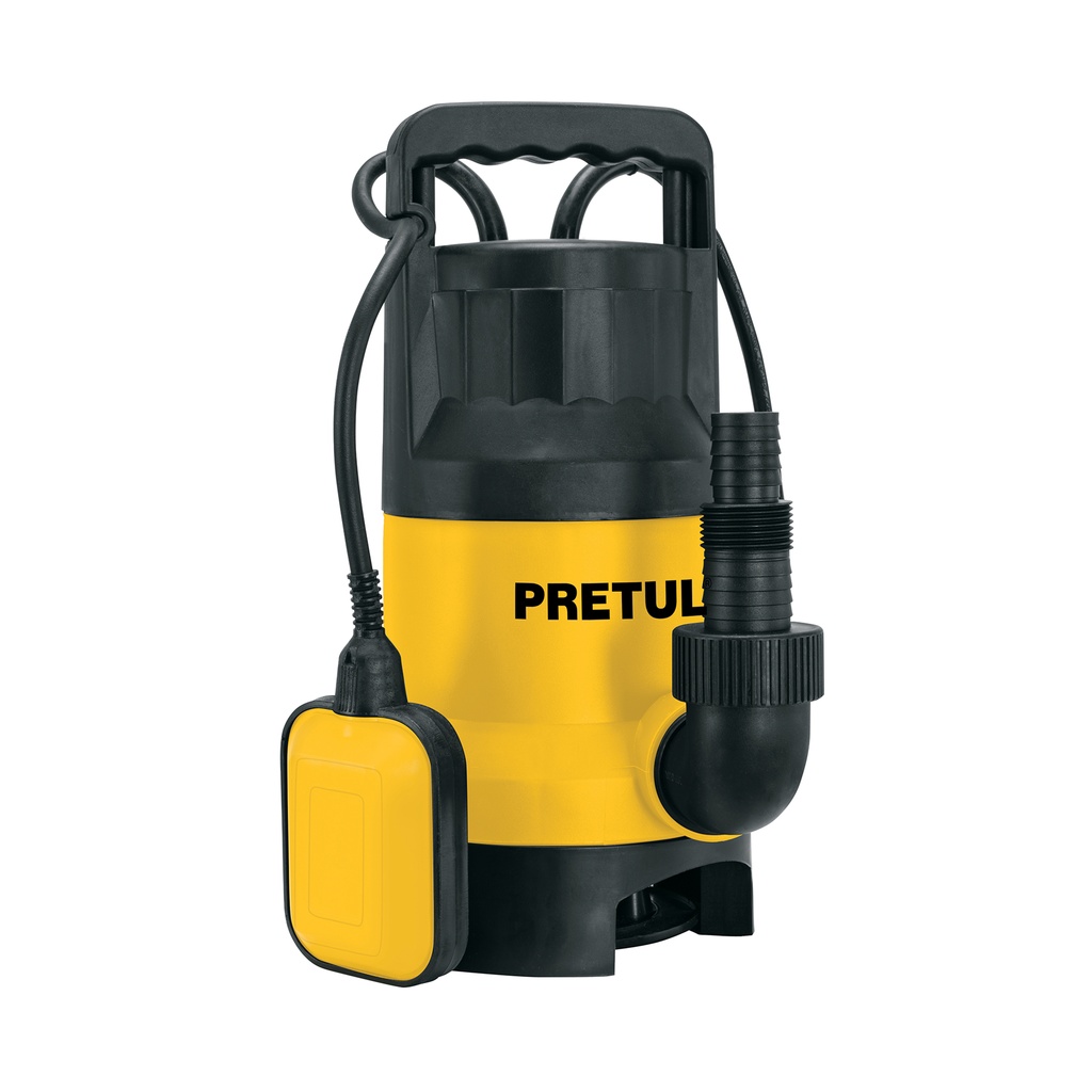 [T27198] Bomba sumergible plástica 1 HP para agua sucia, Pretul