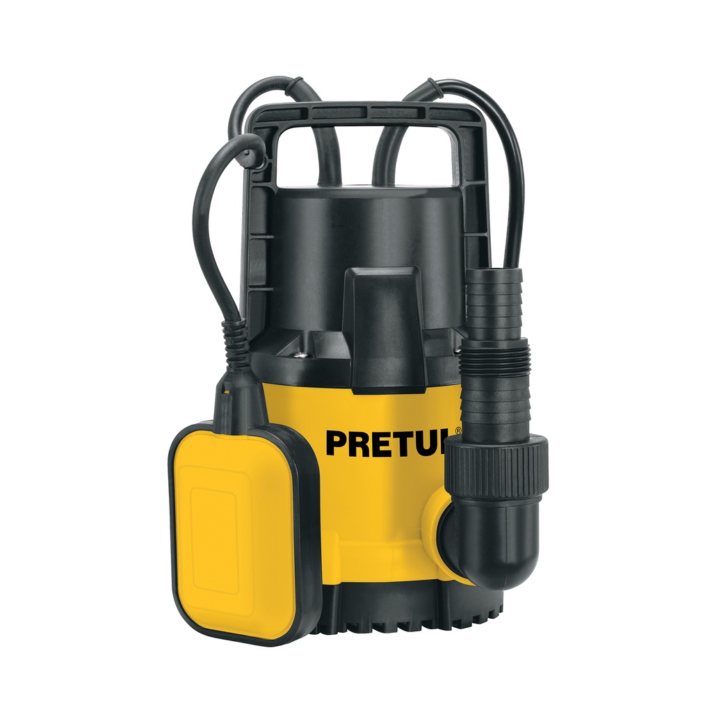 [T27195] Bomba sumergible plástica 1/2 HP para agua limpia, Pretul