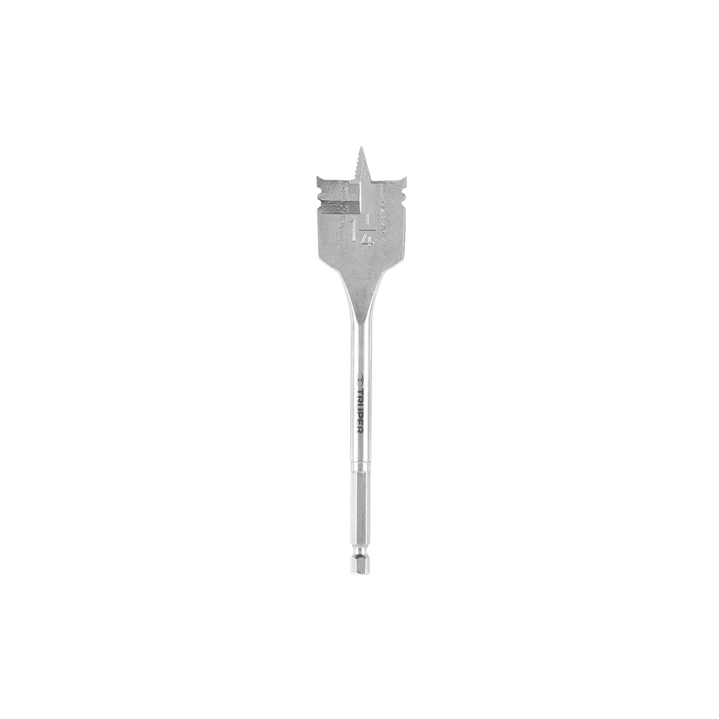 Broca plana de manita 1-1/4' para madera, Truper
