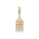 Brocha cerdas sintéticas 3' corte recto, mango de madera