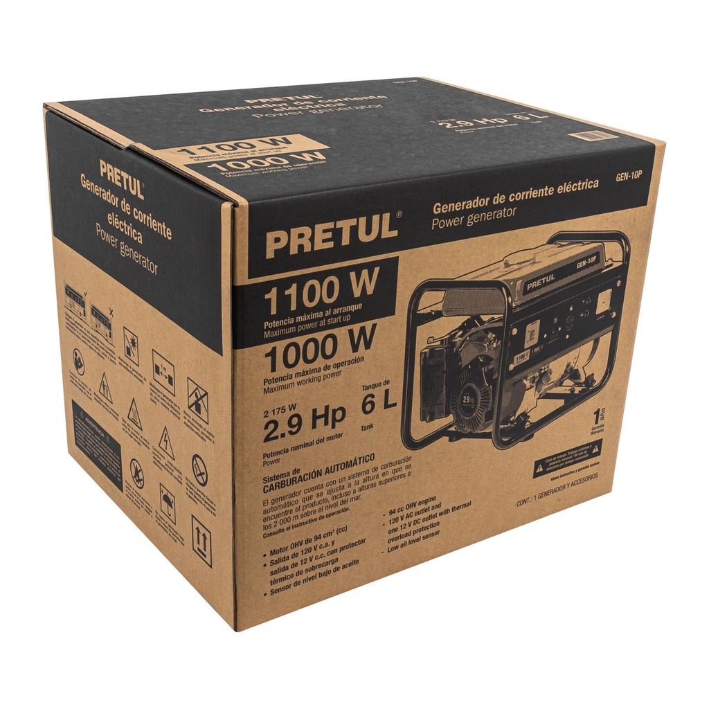 Caja de empaque de repuesto GEN-10P, Pretul