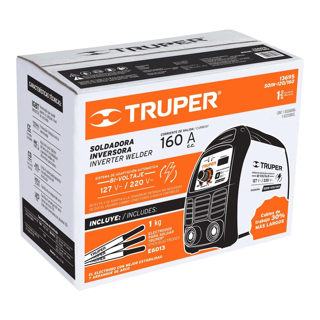 [T102556] Caja de empaque de repuesto para SOIN-120/160, Truper
