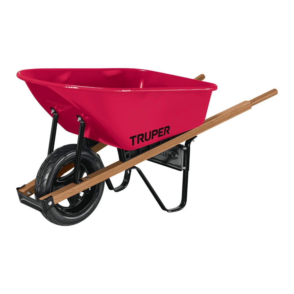 [T10910] Carretilla 6 ft3 Imponchable, bastidores de madera, Truper