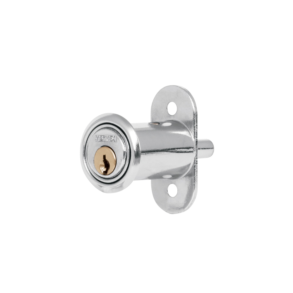 [T43561] Cerradura para mueble, modelo 20, cromo, Hermex