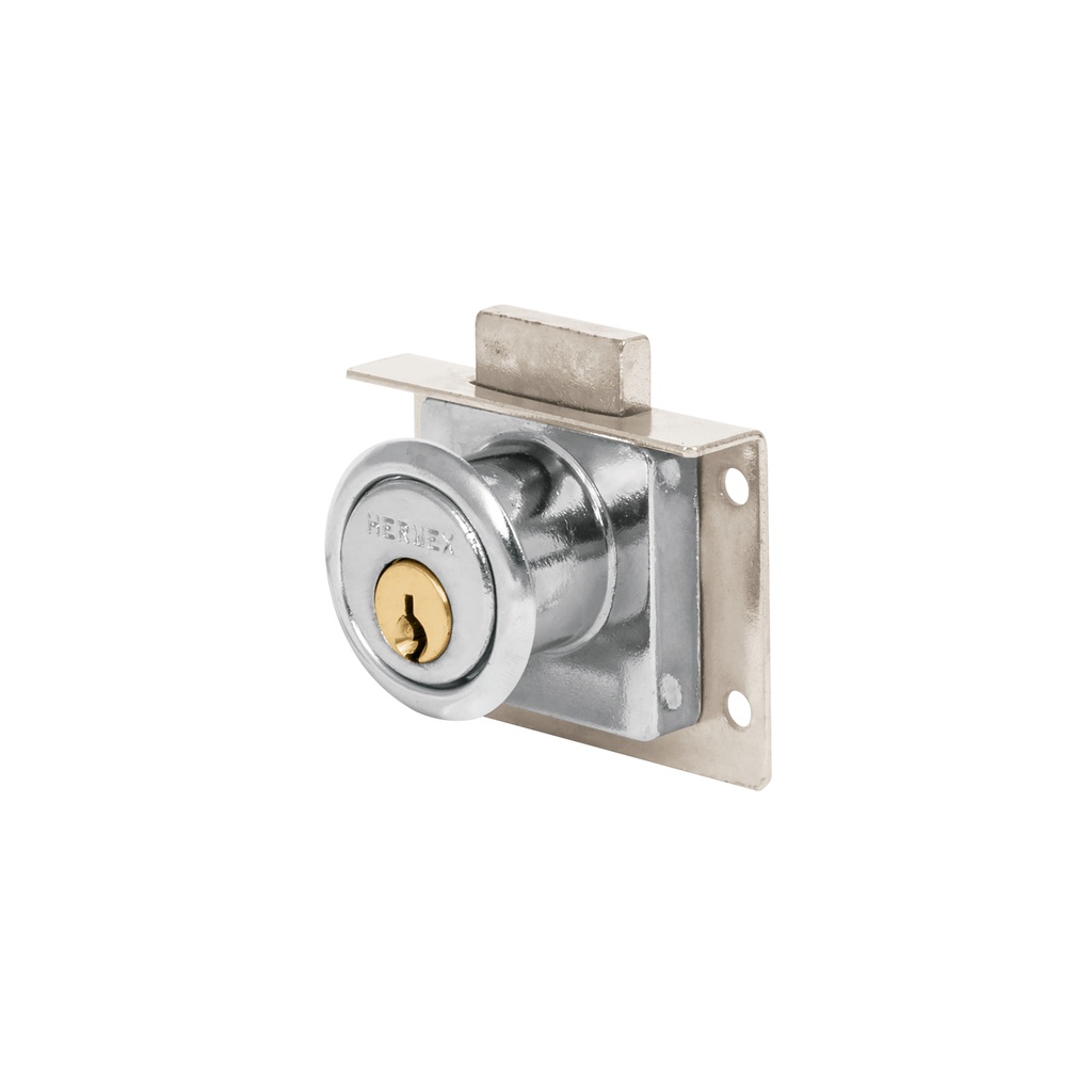 [T43557] Cerradura para mueble, modelo 24, cromo, Hermex