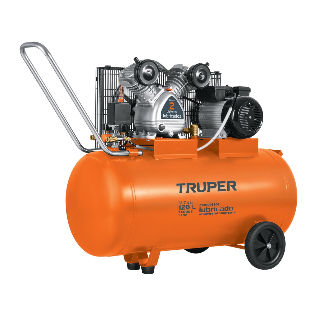 Compresor horizontal 120 L, 4 HP (potencia máxima ), 220 V