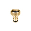 Conector 3/4' rápido hembra de latón, sistema click, Truper