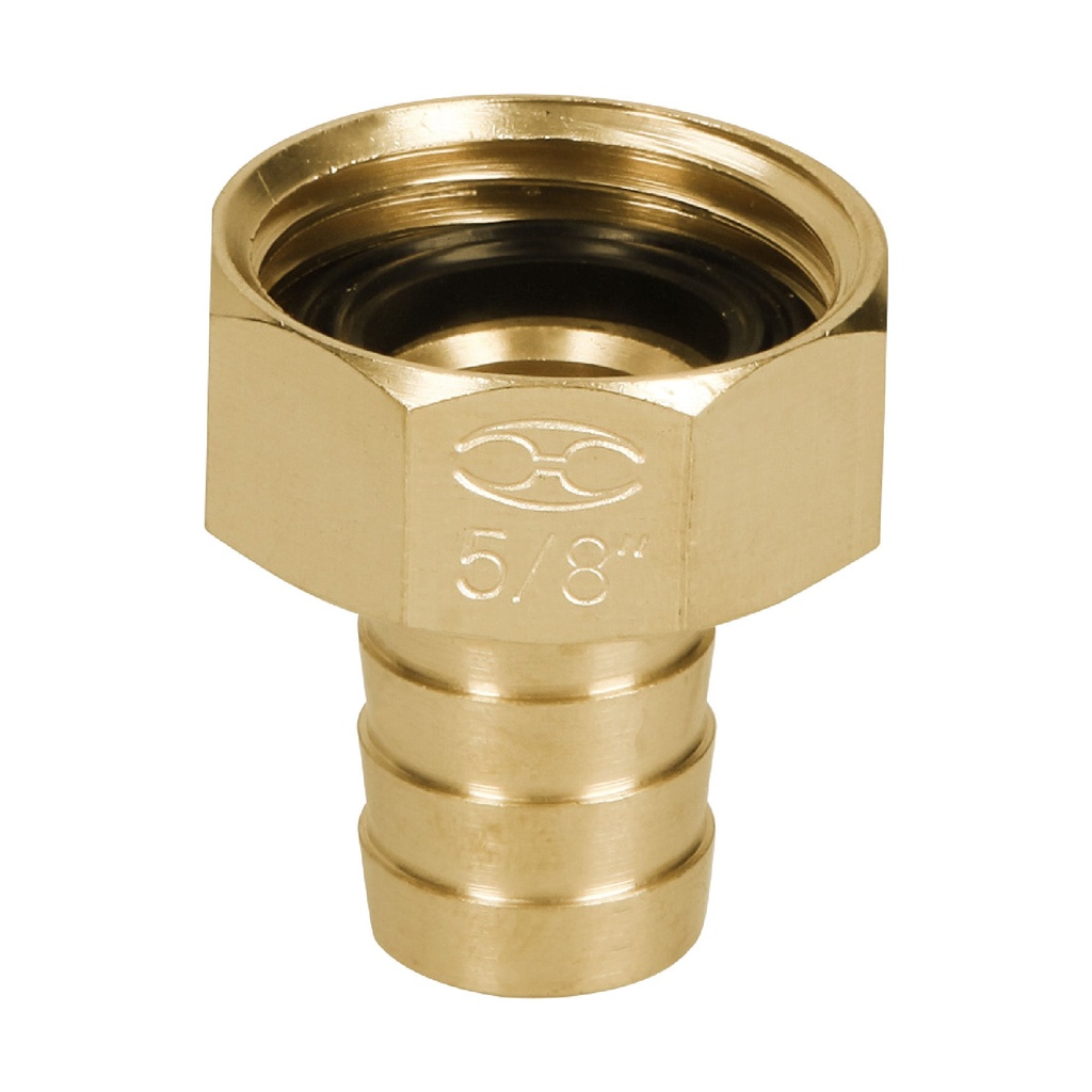 [T12288] Conector 5/8' hembra de latón sólido para manguera, Truper