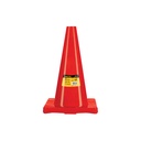 Cono de precaución de 45 cm de PVC, Pretul