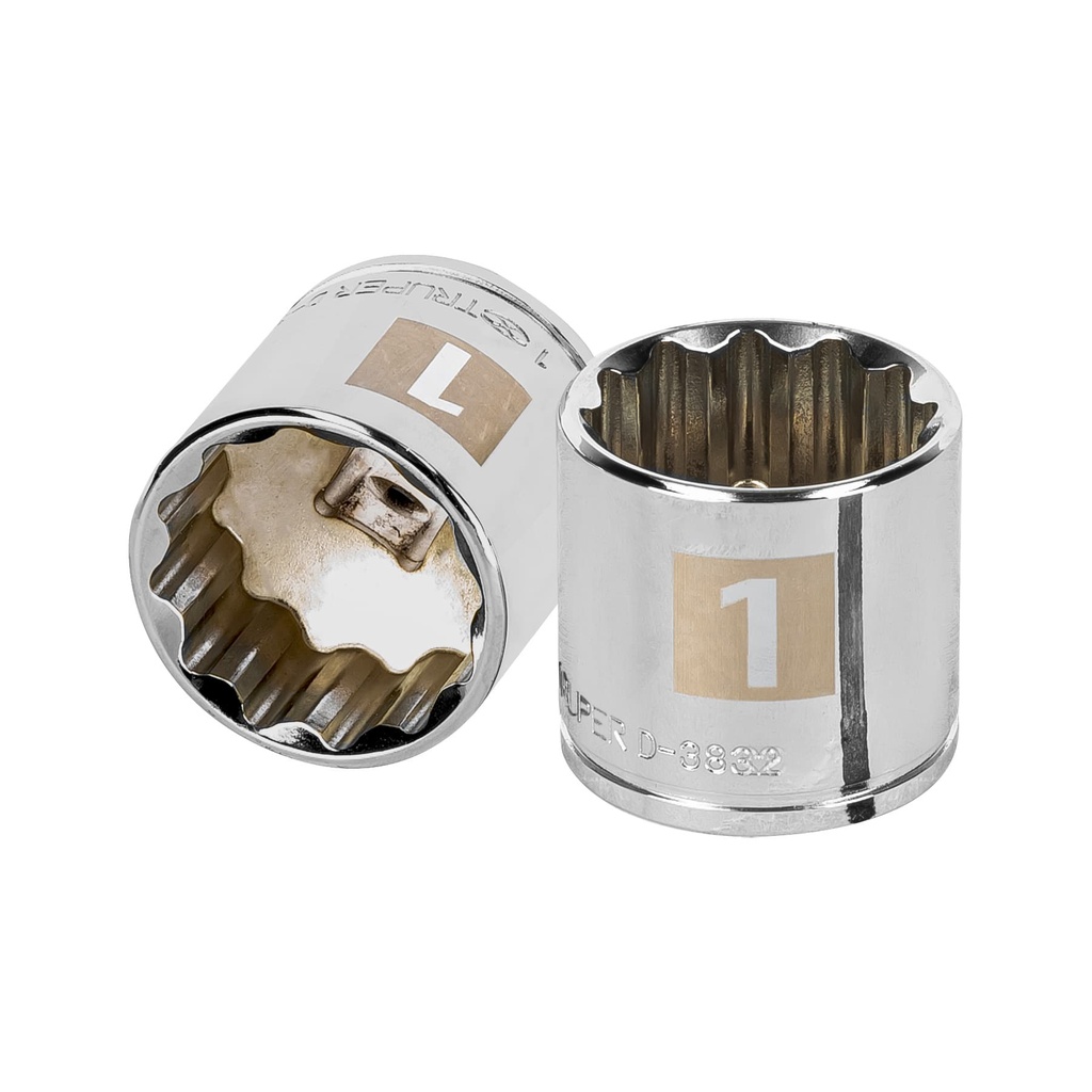 [T13592] Dado de 1', 12 puntas, cuadro 3/8', Truper