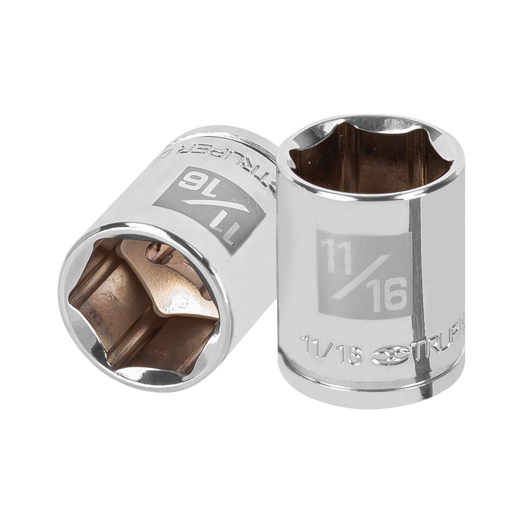 [T13612] Dado de 11/16', 6 puntas, cuadro 3/8', Truper
