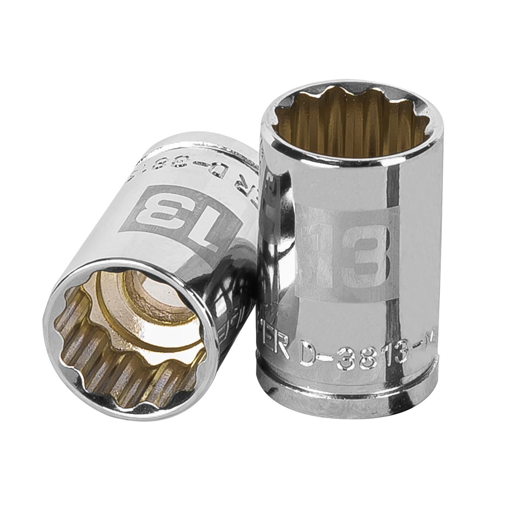 [T13633] Dado de 13 mm, 12 puntas, cuadro 3/8', Truper