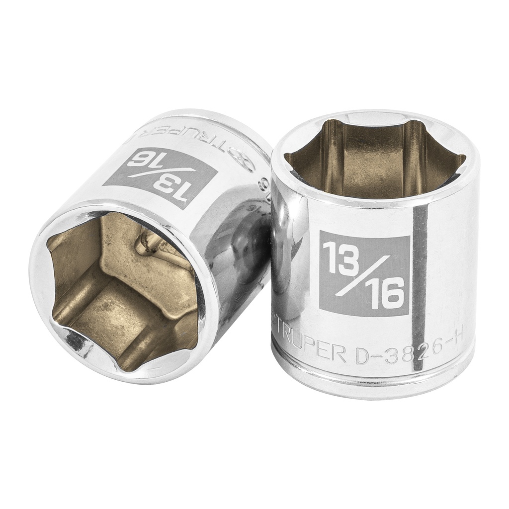 [T13614] Dado de 13/16', 6 puntas, cuadro 3/8', Truper
