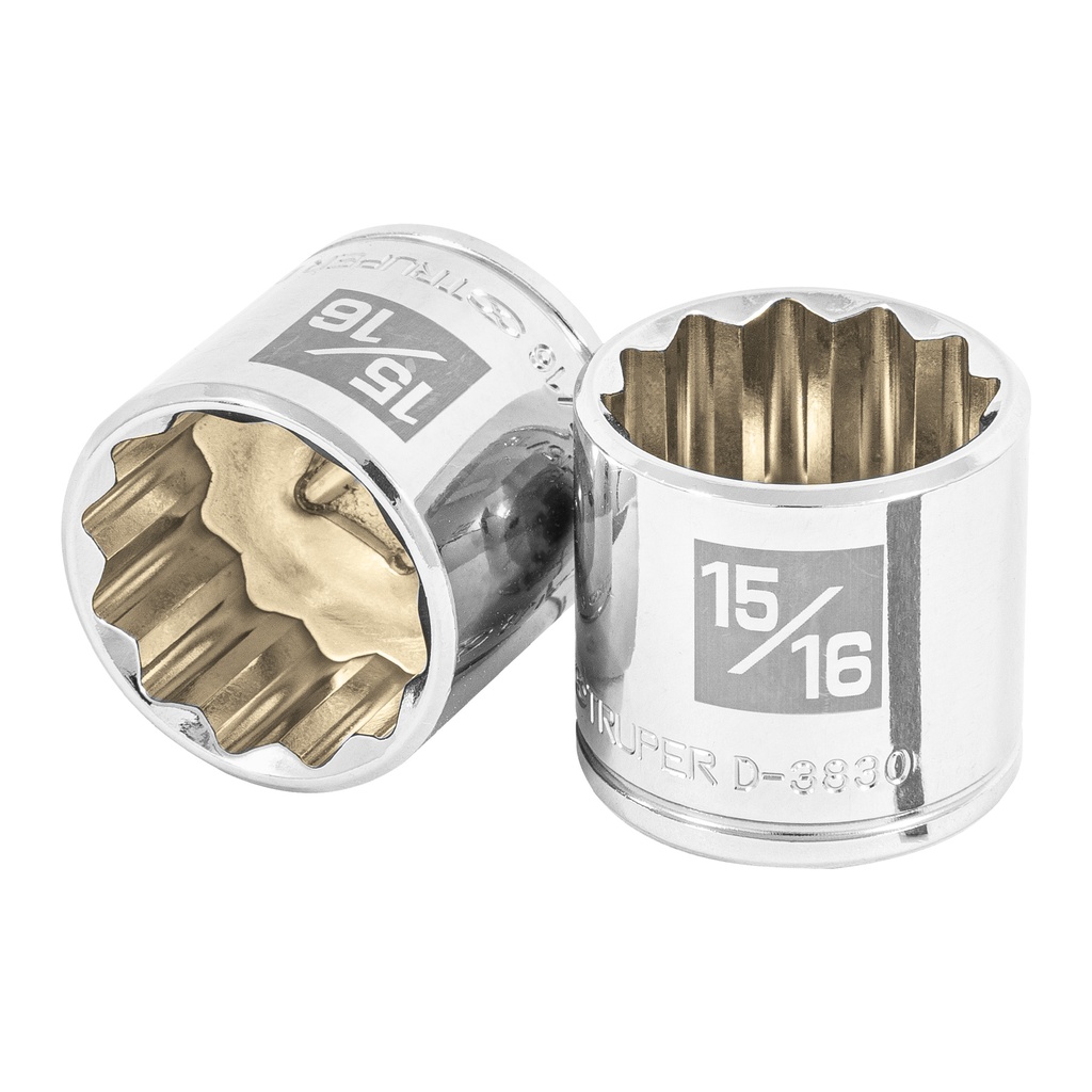 [T13591] Dado de 15/16', 12 puntas, cuadro 3/8', Truper