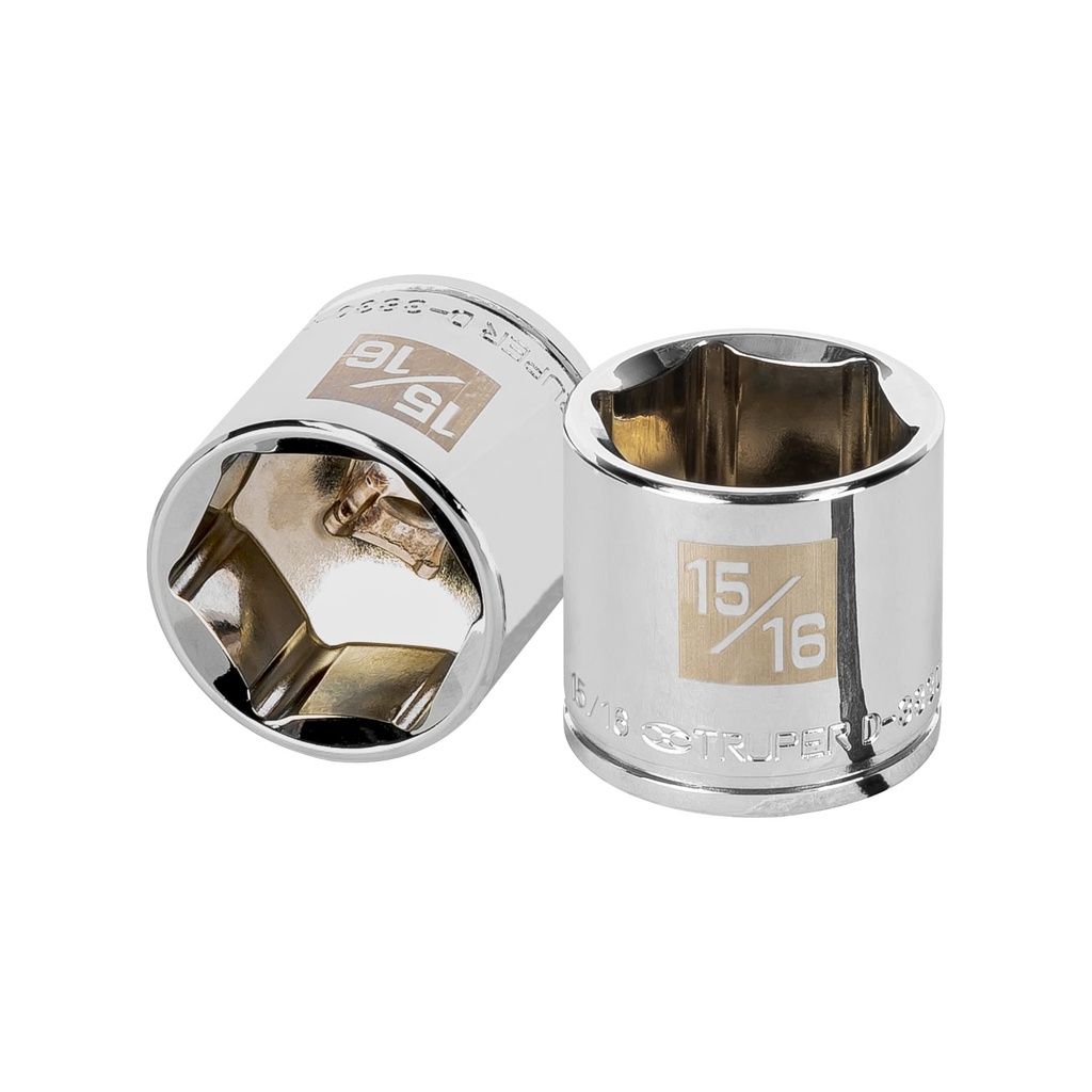 [T13616] Dado de 15/16', 6 puntas, cuadro 3/8', Truper