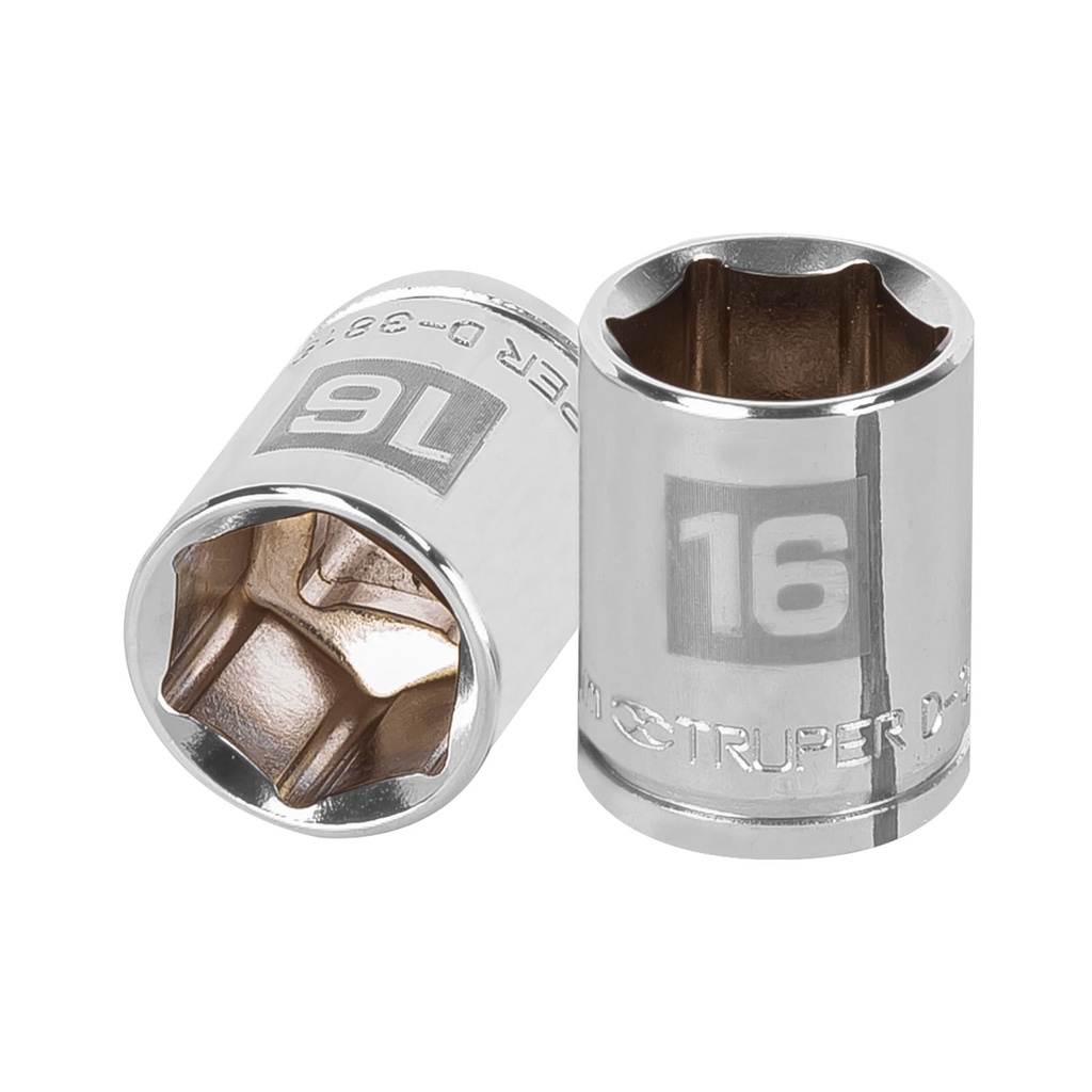 [T13680] Dado de 16 mm, 6 puntas, cuadro 3/8', Truper