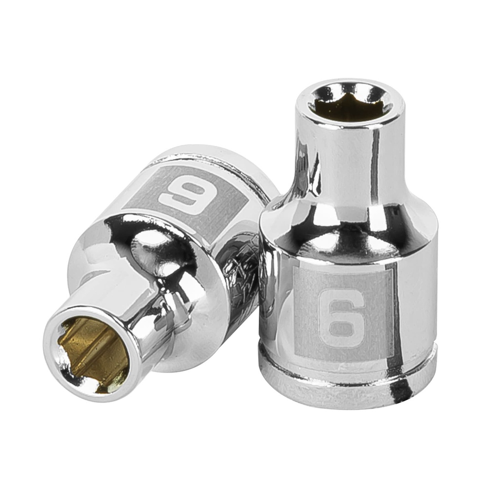 [T13670] Dado de 6 mm, 6 puntas, cuadro 3/8', Truper