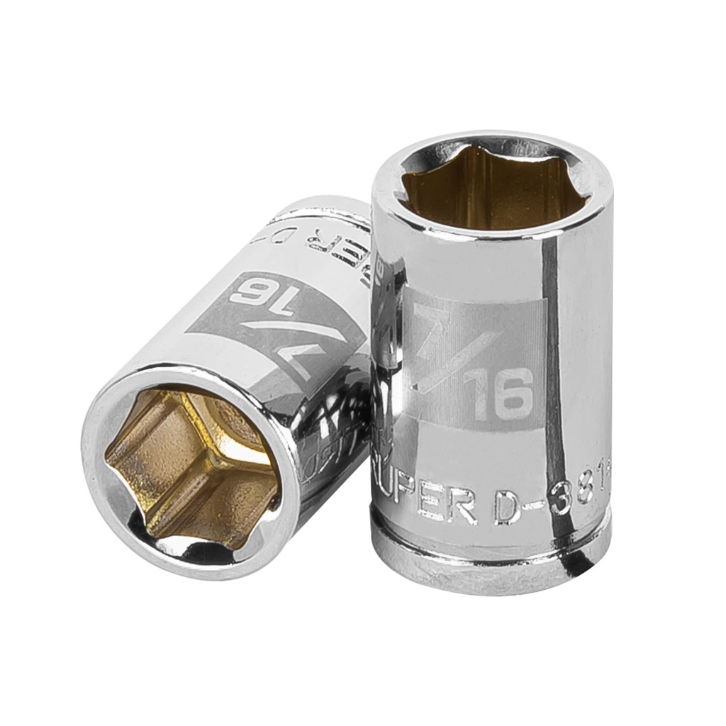 [T13608] Dado de 7/16', 6 puntas, cuadro 3/8', Truper