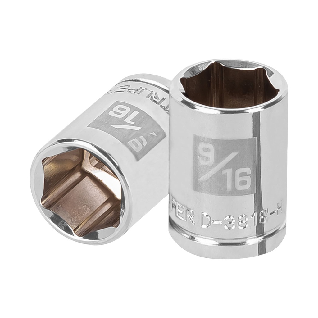 [T13610] Dado de 9/16', 6 puntas, cuadro 3/8', Truper