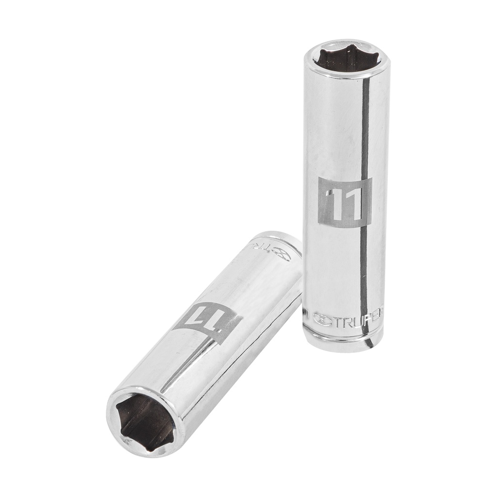 [T13771] Dado largo de 11 mm, 6 puntas, cuadro 3/8', Truper