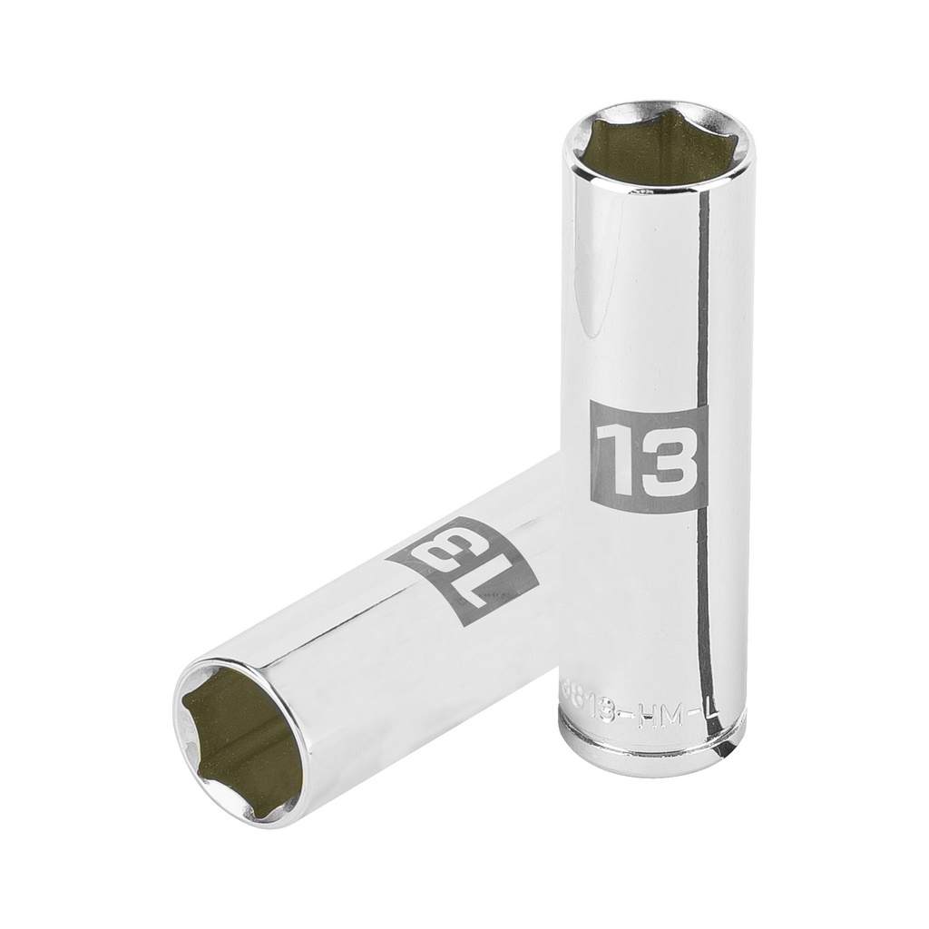 [T13773] Dado largo de 13 mm, 6 puntas, cuadro 3/8', Truper
