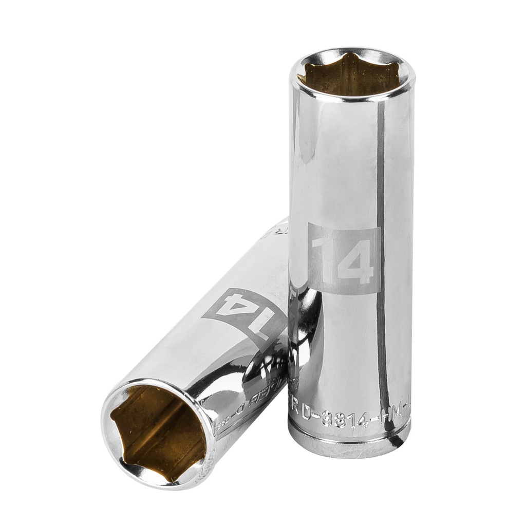 [T13774] Dado largo de 14 mm, 6 puntas, cuadro 3/8', Truper