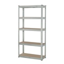 Estante metálico 5 repisas MDF cap. 35 kg, 150x30x75, Pretul