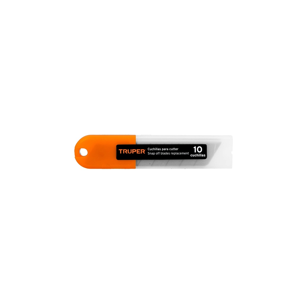 [T17903] Estuche con 10 cuchillas SK4 de 25 mm para cutter, Truper