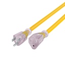 Extensión reforzada aterrizada 15 m 3x14 AWG, Volteck