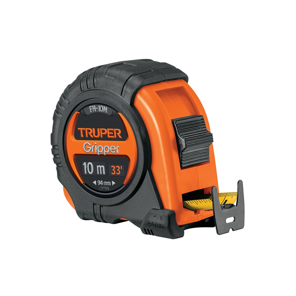 [T14582] Flexómetro Gripper contra impactos 10 m cinta 32 mm, Truper