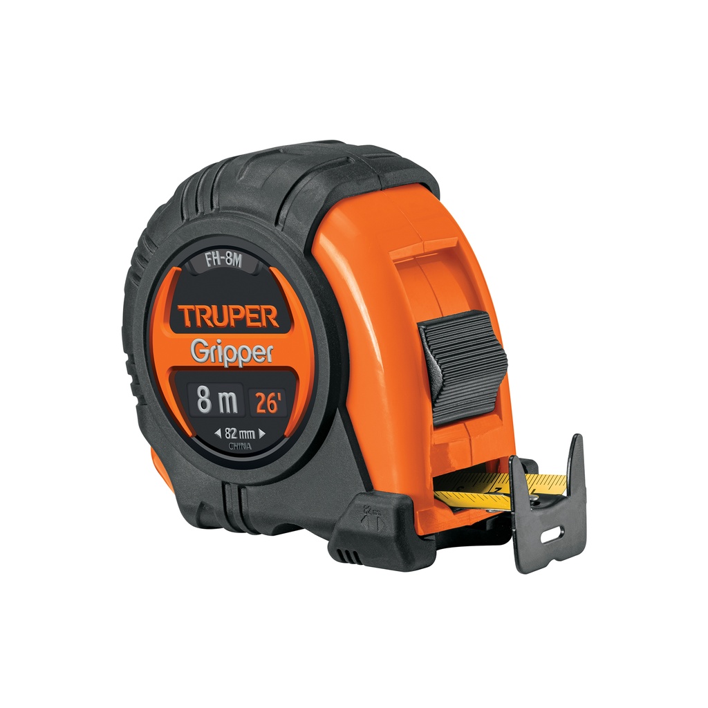 [T14579] Flexómetro Gripper contra impactos 8 m cinta 25 mm, Truper