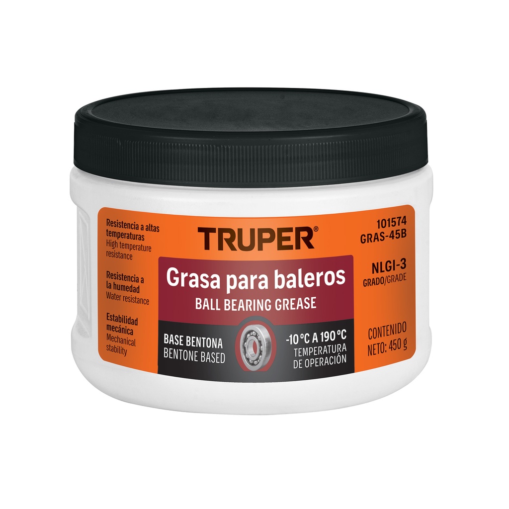 Grasa de bentona para baleros 450 g, Truper