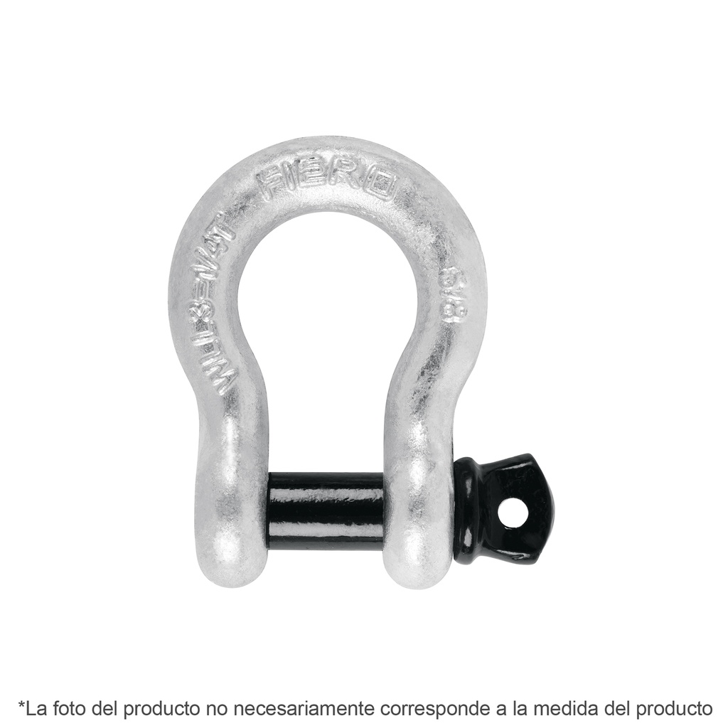 Grillete de acero forjado 1/4', Fiero