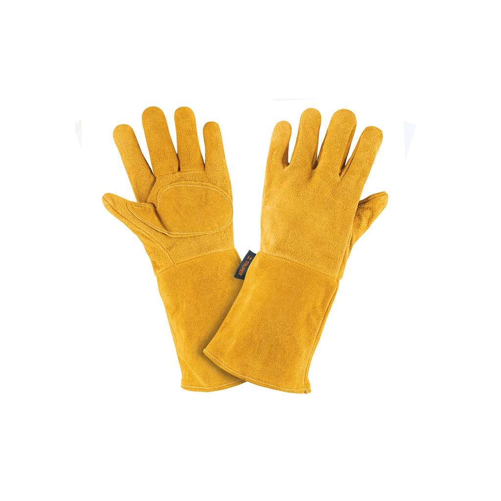 Guantes de carnaza, largos, unitalla, Truper