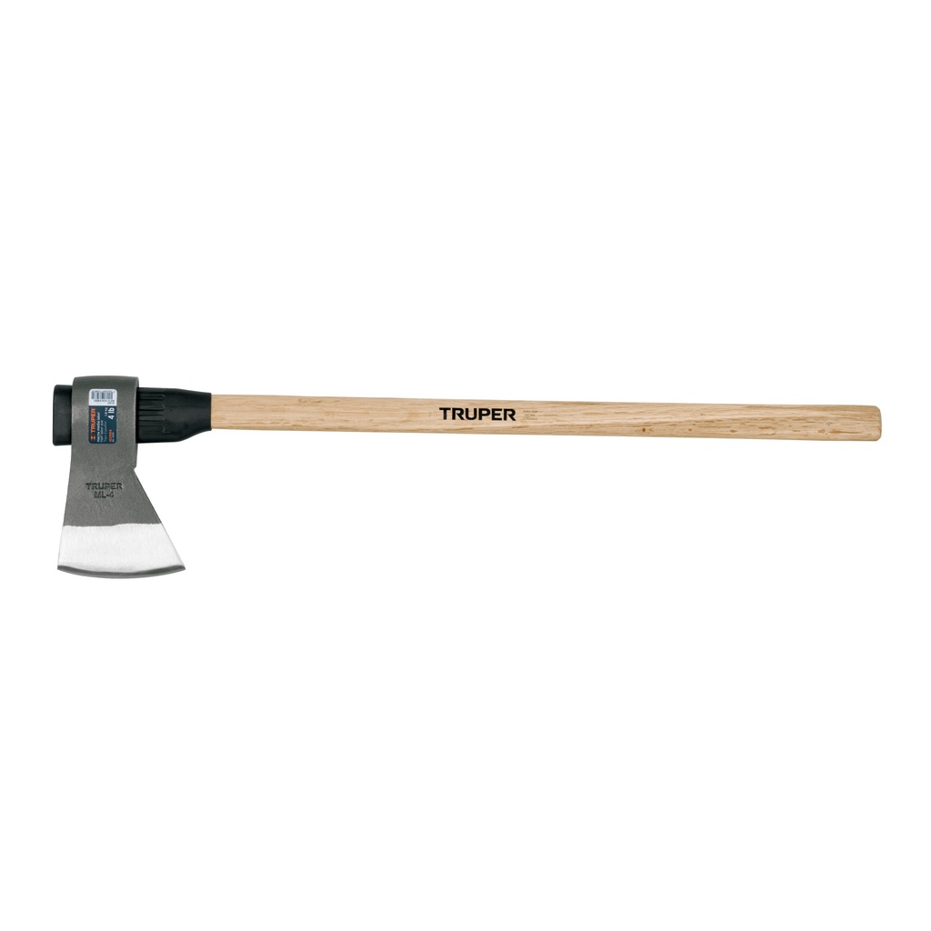 Hacha media labor 4 lb con mango de madera de 36',Truper