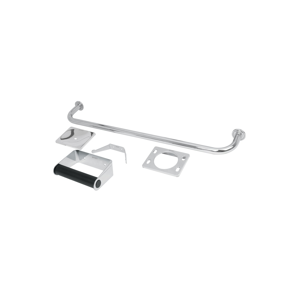 [T49255] Juego de 5 accesorios para baño de acero inoxidable, Basic