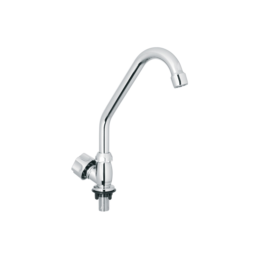 Llave individual para fregadero, ABS, cuello corto, Basic