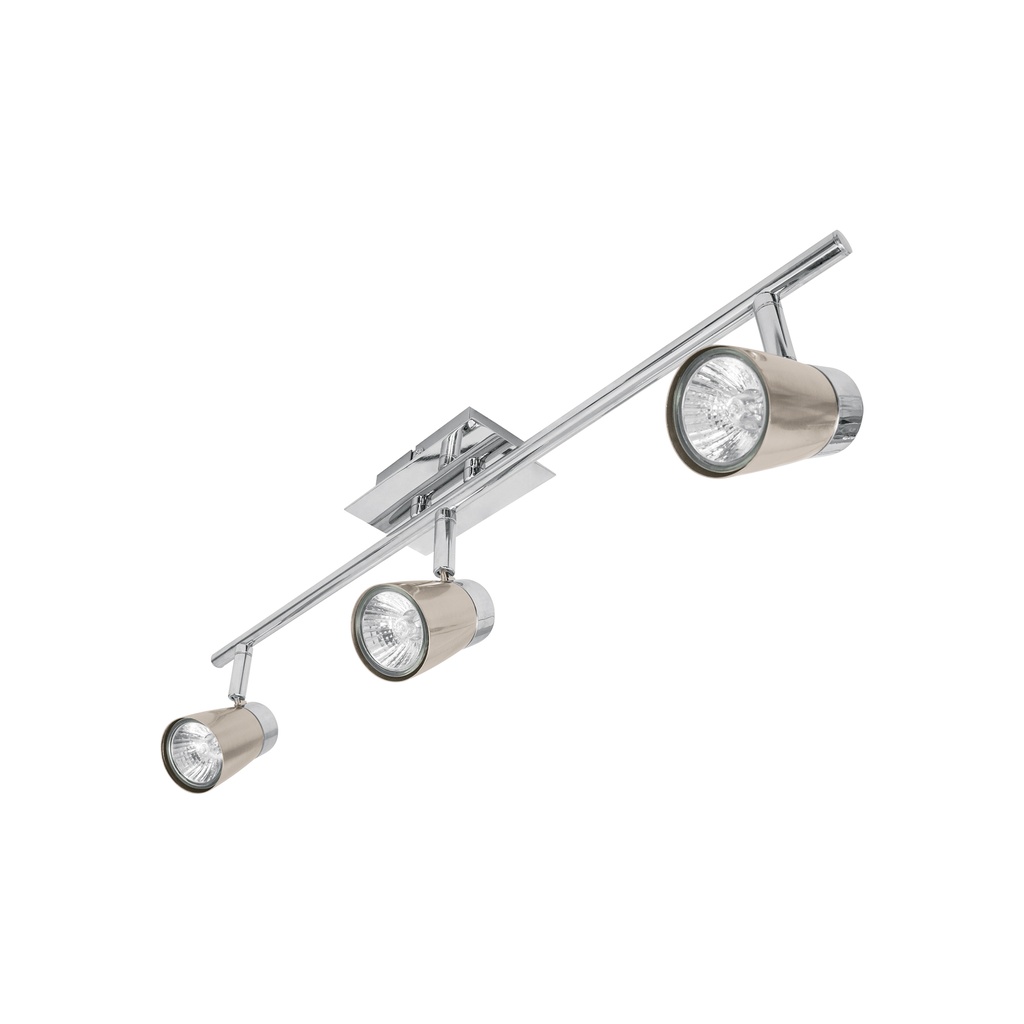 Luminario de sobreponer con 3 spots base GU10, Volteck