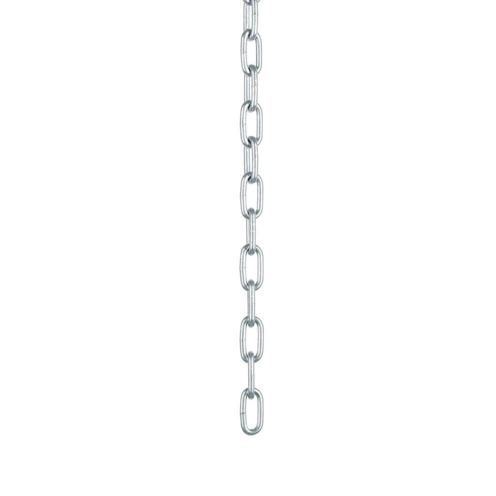Metro de cadena galvanizada de 1/8', 75 m en cubeta, Fiero