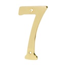 Número de latón sólido de 4', No.7, Hermex