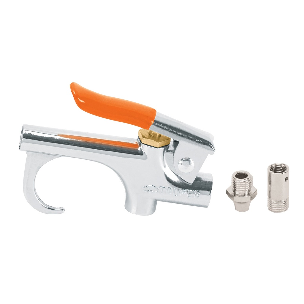 [T19023] Pistola metálica para sopletear, cuerda 1/4 NPT, Truper