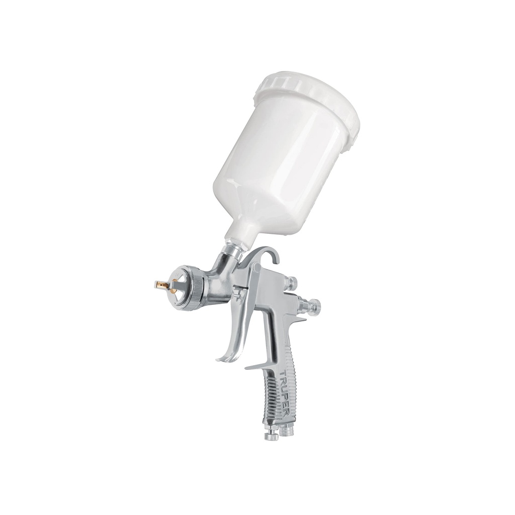 [T101092] Pistola p/pintar gravedad LVLP vaso plástico, 2 mm, Truper