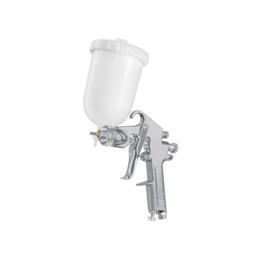 [T101857] Pistola p/pintar gravedad LVMP vaso plástico, 2 mm, Truper