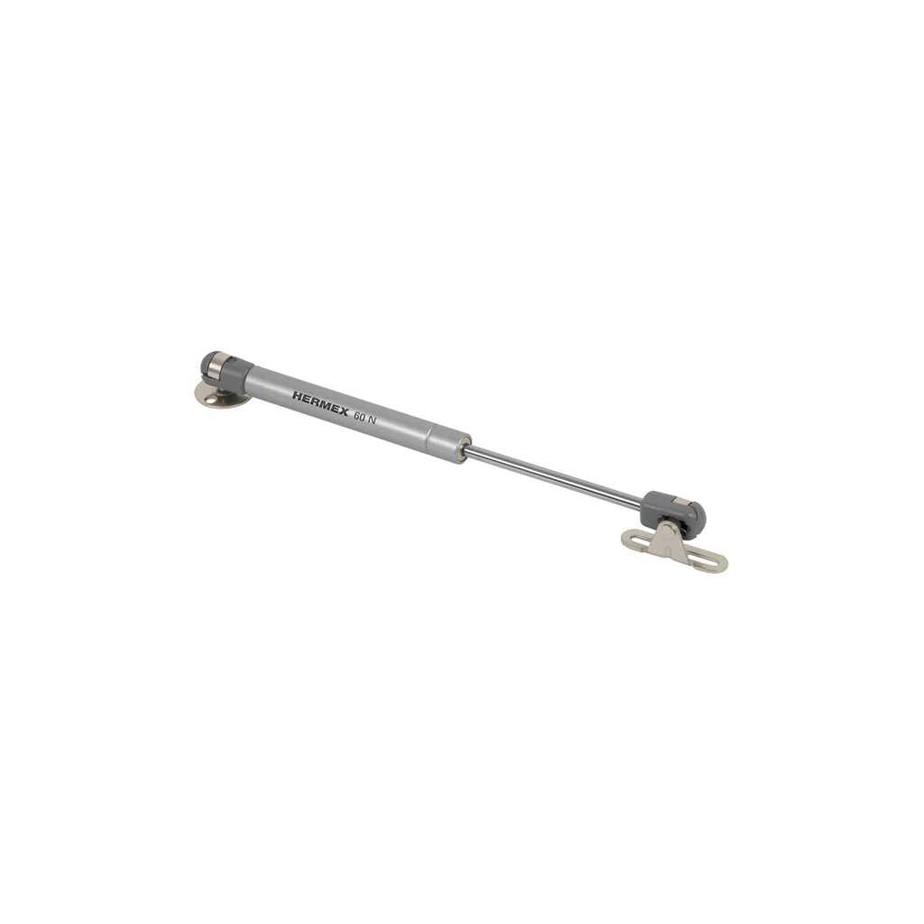 Pistón a gas con capacidad de 60N / 6kg, Hermex