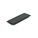 Resumidero largo reversible de 12', acero inox, negro, Aqua